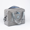 Large Capacity Weekender Bag, Lucid Grey, Canvas Overnight Travel Duffel with Shoe, Laptop, & Waterproof Compartments, Dust Protector & Foldable Travel Bag