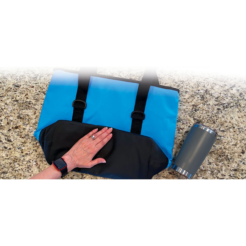 Cooler Tote Collapsible, with Side Pocket - Perfect for Pool, Beach, Picnics Dry Bag