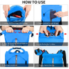 20L Lightweight Kayak Drybag - Packable Storage Backpacking Set for Hiking Fishing Sports Beach Travel Camping Blue Bag