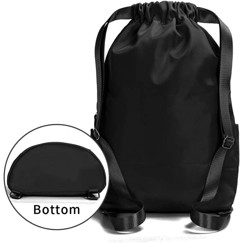 Waterproof Drawstring Gym Backpack Bag for Men & Women, Sport Gym Sack Mini Travel Daypack Bag