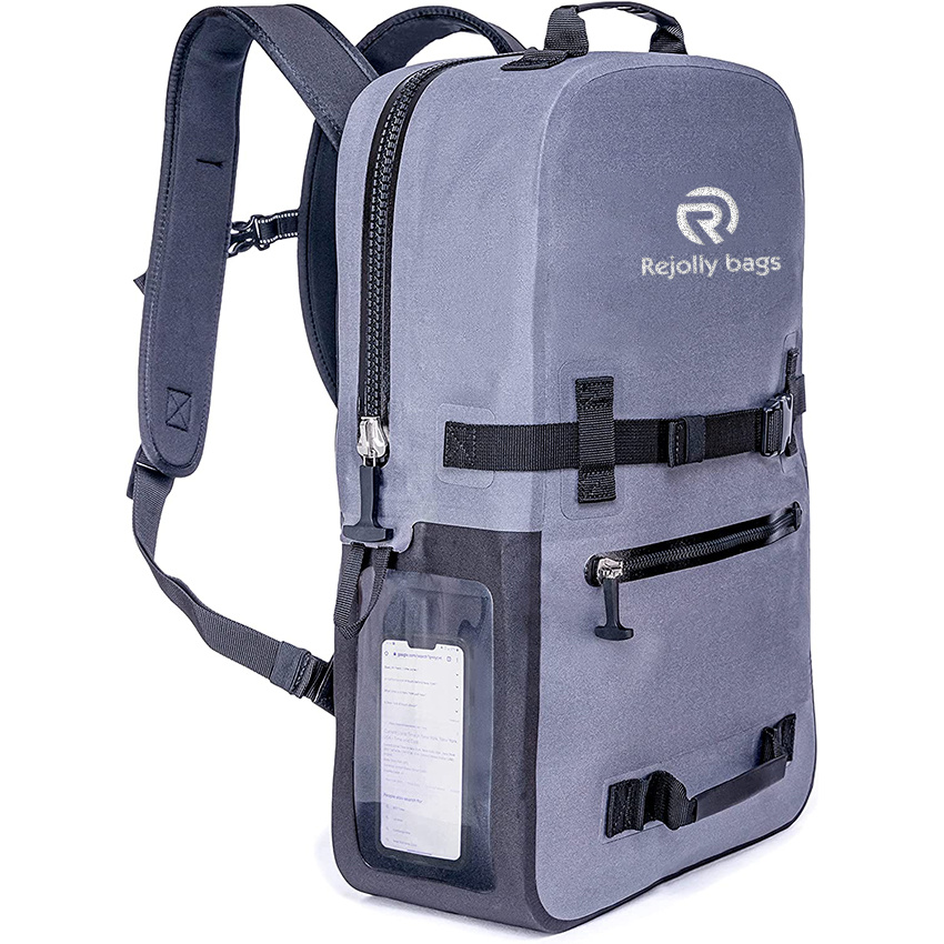 Breakwater Supply Waterproof Dry Bag Backpack Laptop and Phone Pockets for Travel Work Outdoors Fishing Boating Hiking Explorer 25L Unisex Floating Non-Rolltop