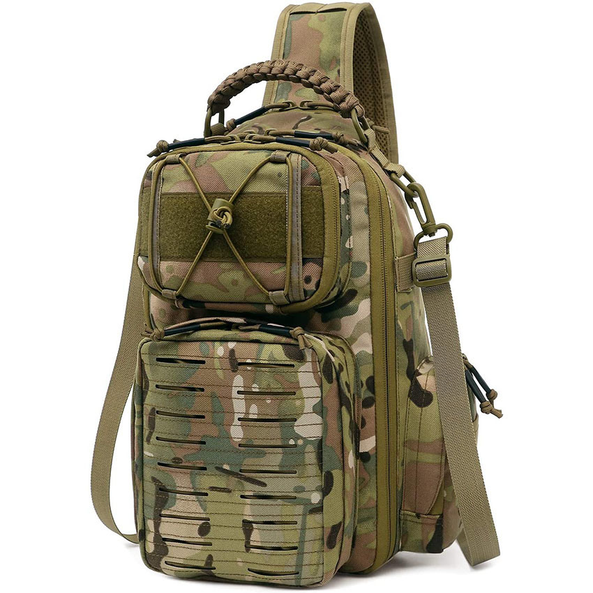 Military Style Tactical Sling Bag Men Military Backpack Shoulder Bag Molle Pack Assault Daypack Bag