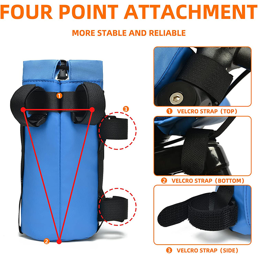 Bike Handlebar Bag Lightweight Waterproof Front Frame Storage Top Tube Pouch Bicycle Outdoor Cycling Travel