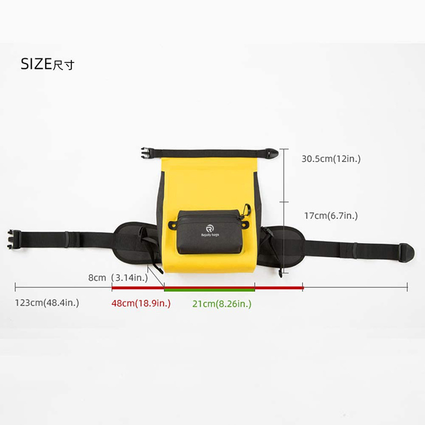 Waterproof Waist Bag Pouch for Outdoor Kayaking Rafting Boating Swimming Camping Hiking Beach Fishing Surfing Dry Bag