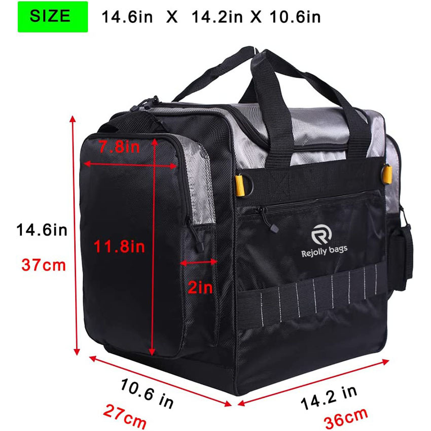 Medium Fishing Gear Storage Bags Portable Fishing Organizer Shoulder Satchel Fishing Tackle Bag