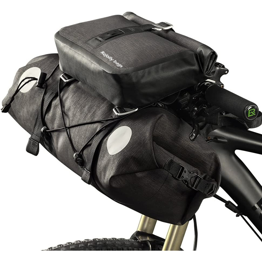 Waterproof Handlebar Bags Bikepacking Front 2 Dry Packs for MTB Road Bicycles Accessories