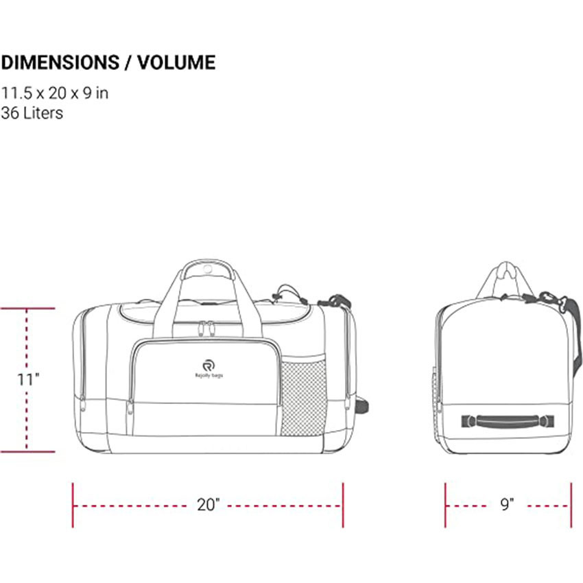 Wholeasle Duffle with a Large Capacity Main Compartment for Travel Bag