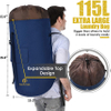 Laundry Backpack with Padded Shoulder Strap, Sturdy Travel Hanging for College Dorm, Apartment for Student Laundry Bag