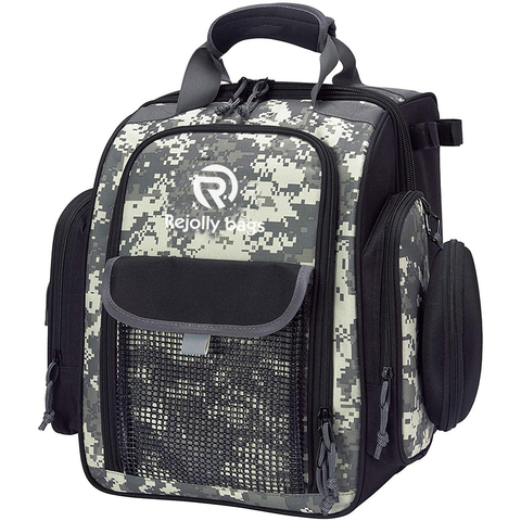 Water Resistant Bag with Rod Water Bottle Holder for Outdoor Camping Hiking Fishing Gear Bag