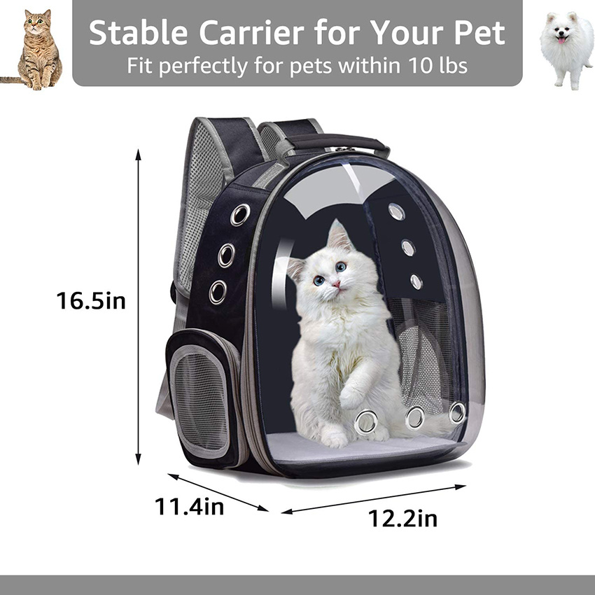 Cat Pet Carrier Bubble Bag Small Dog Backpack Space Capsule Travel Carrier