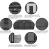 Waterproof Car Roof Luggage Bag, Weatherproof Soft Shell Rooftop Cargo Carrier Bag for Vehicles with or Without Rack, 4+2 Door Hooks Included Bag