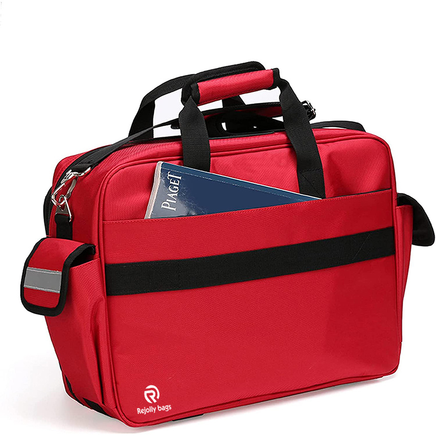 First Aid Backpack Bag Empty Emergency Red Medical Large-Capacity Outdoor Waterproof Rescue Kit