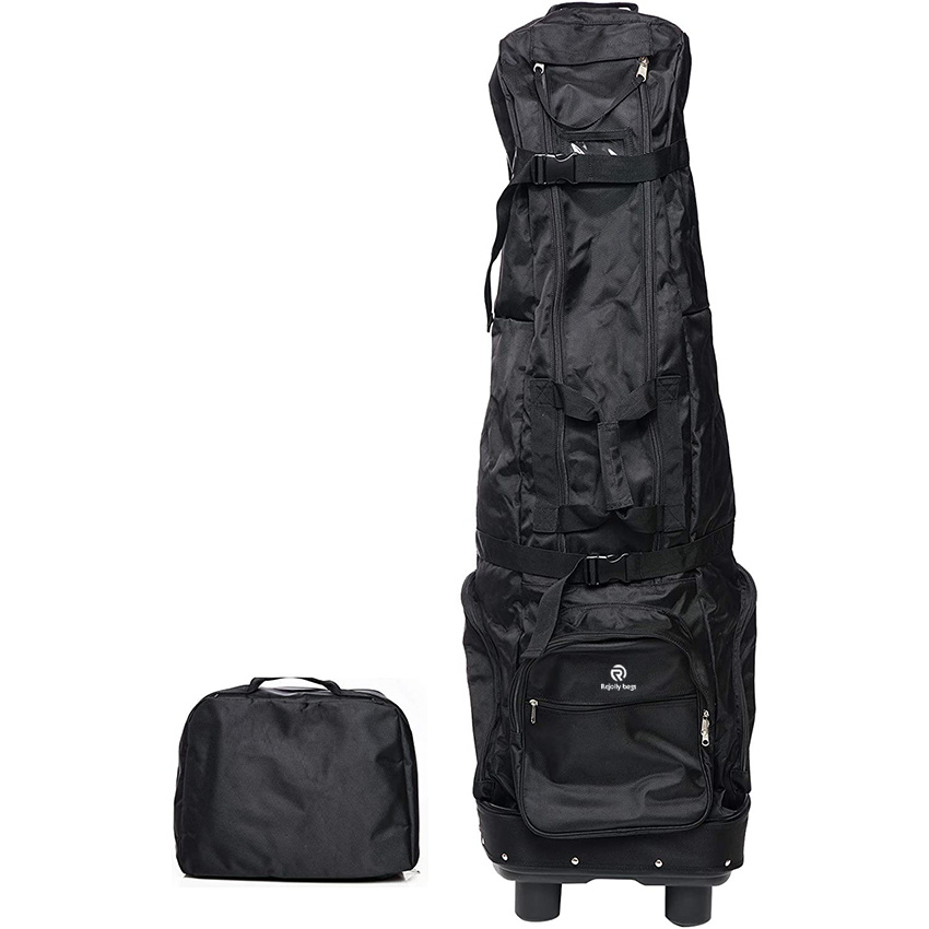 Golf Travel Bag with Wheels Unique Folding Design Tough Waterproof PVC Coating
