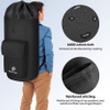 Laundry Backpack with Straps Extra Large Heavy Duty Dirty Clothes Hamper with Drawstring Closure Machine Washable Durable for College, Travel Laundry Bag