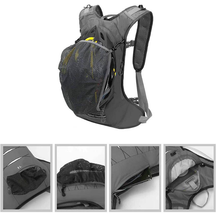 Cycling Hydration Water Bag Riding Daypack Bike Rucksack Breathable Lightweight for Outdoor Sports Travelling Mountaineering Hydration Bag