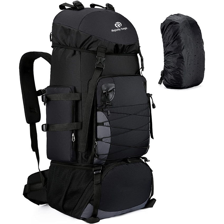90L Camping Travel Backpack with Rain Cover Lightweight Travel Daypack for Climbing Camping Touring Bag