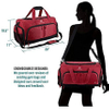Ultimate Crowdsource Designed Gym Duffel with 10 Optimal Compartments Travel Bag