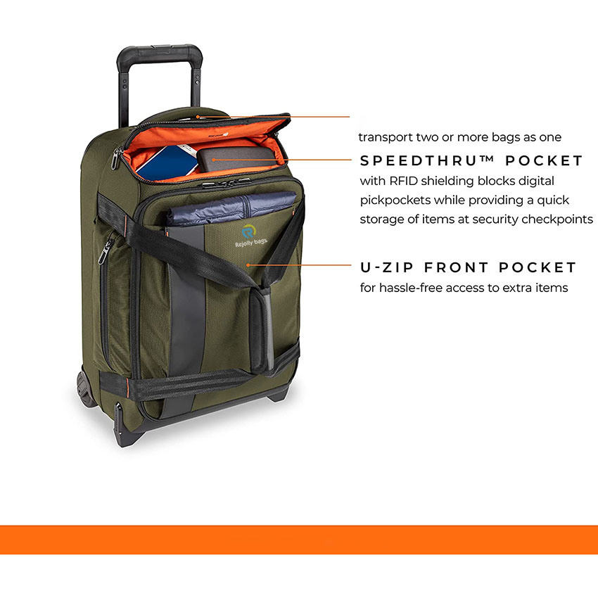 Upright Rolling Duffel Bag Large Capacity Carry-on Luggage