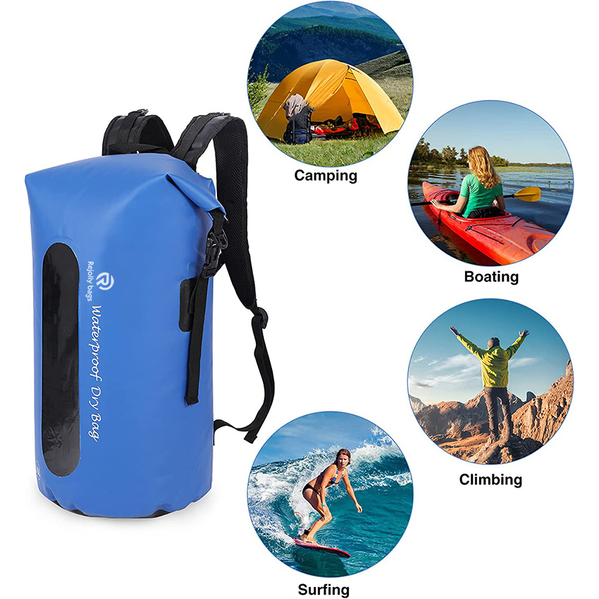 35L Waterproof Backpack, Lightweight Dry Bag Backpack for Hiking, Kayaking, Boating, Fishing Dry Bag