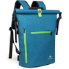 Waterproof Backpack 35L Roll Top Backpack with Airtight Zipper Pocket and Cushioned Padded Back Panel Dry Bag