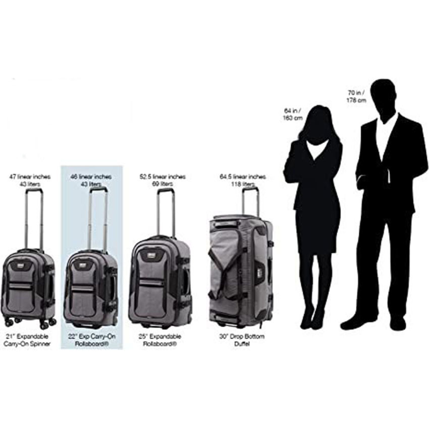 Wholesale Luggage with Water Repellent Coating for Business Roller Bag