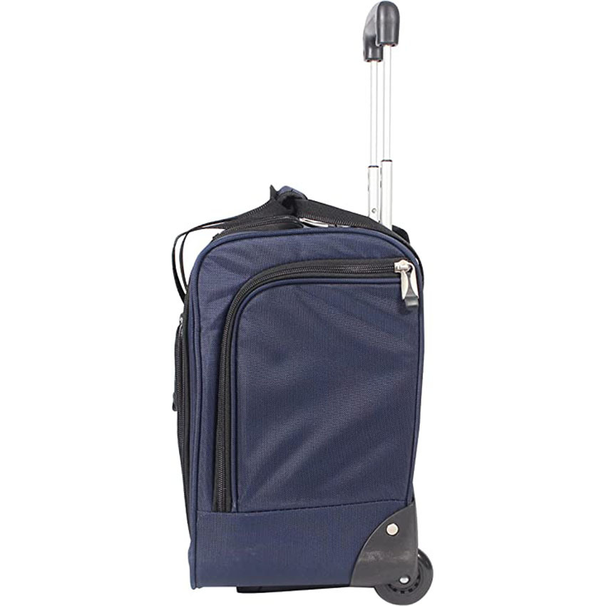 15 Inch Carry on Suitcase with Spinner Wheels for Travel, Business Roller Bag