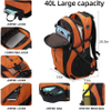 40L Waterproof Hiking Backpack Outdoor Sport Trekking Camping Bag