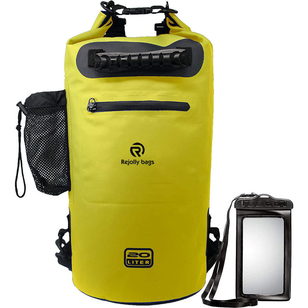 Heavy Duty Dry Backpack with Ipx8 Waterproof Cellphone Case Bag