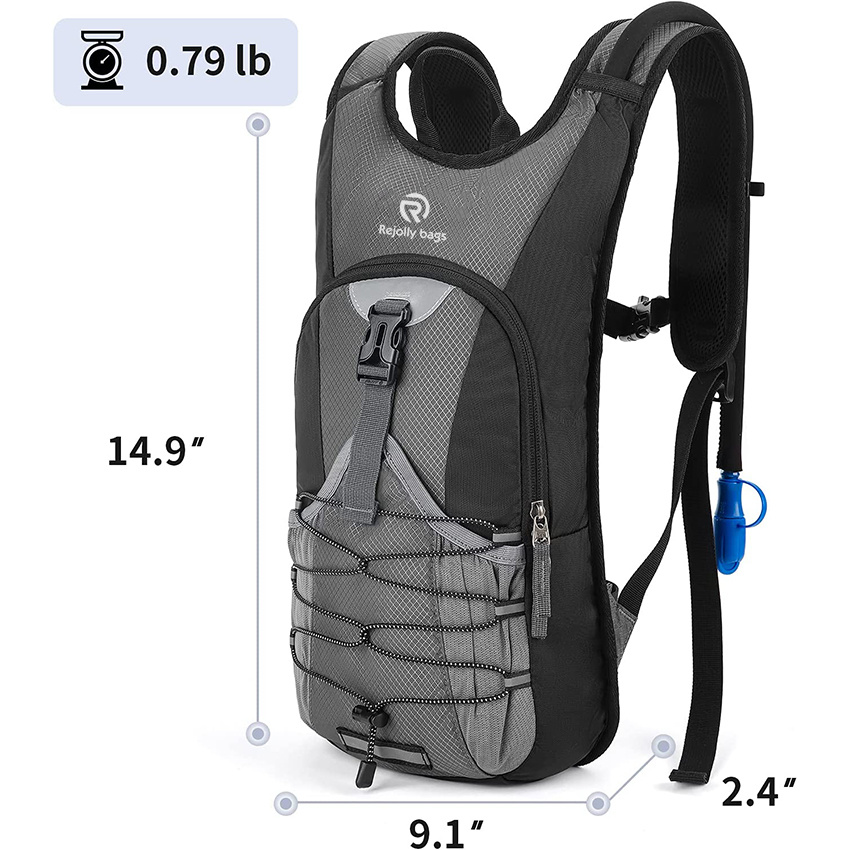 Hydration Backpack with 2L BPA Free Water Bladder, Lightweight Insulated Water Backpack for Running Small Hydration Pack Fits Men Women & Kids Hydration Bag