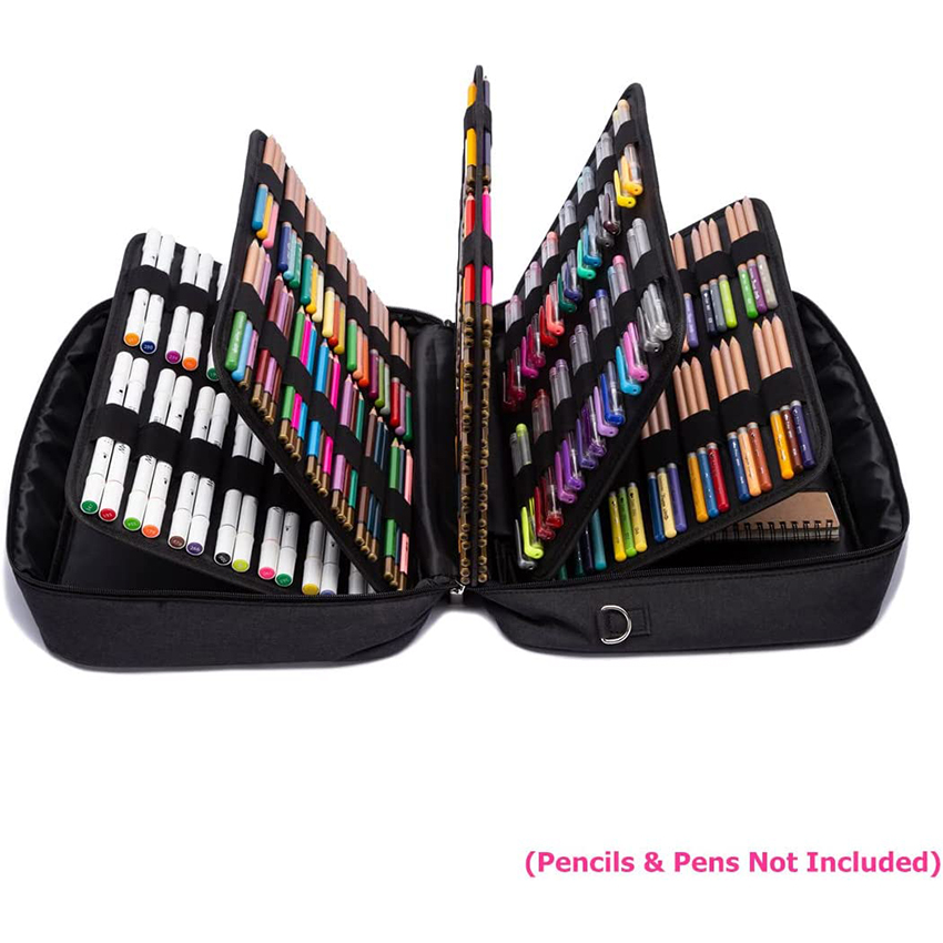 Extra Large Capacity Colored Pencil Case Gel Pen Organizer Storage Holds 420 Pencils or 280 Gel Pens Pen Bag RJ21664