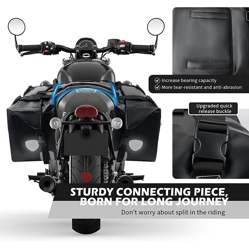 Waterproof Motorcycle Saddle Bags Dry Luggage Side Accessories Bag RJ228350