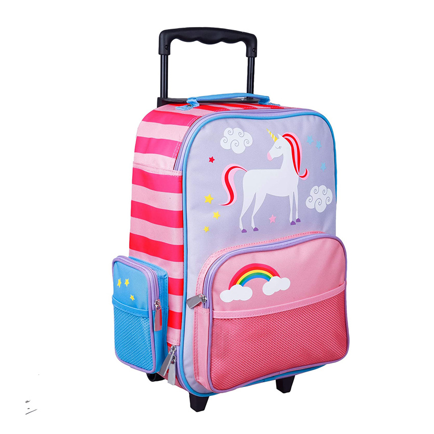Lovely Roller Bag Student Luggage Trolley Bag Outdoor Durable Wheels Bag