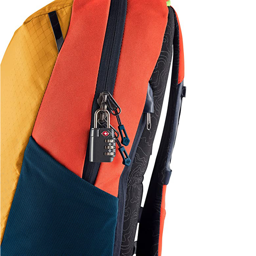 Sustainable Large Durable Yellow Travel Bag Urban Backpack for Vacation or Business Travel