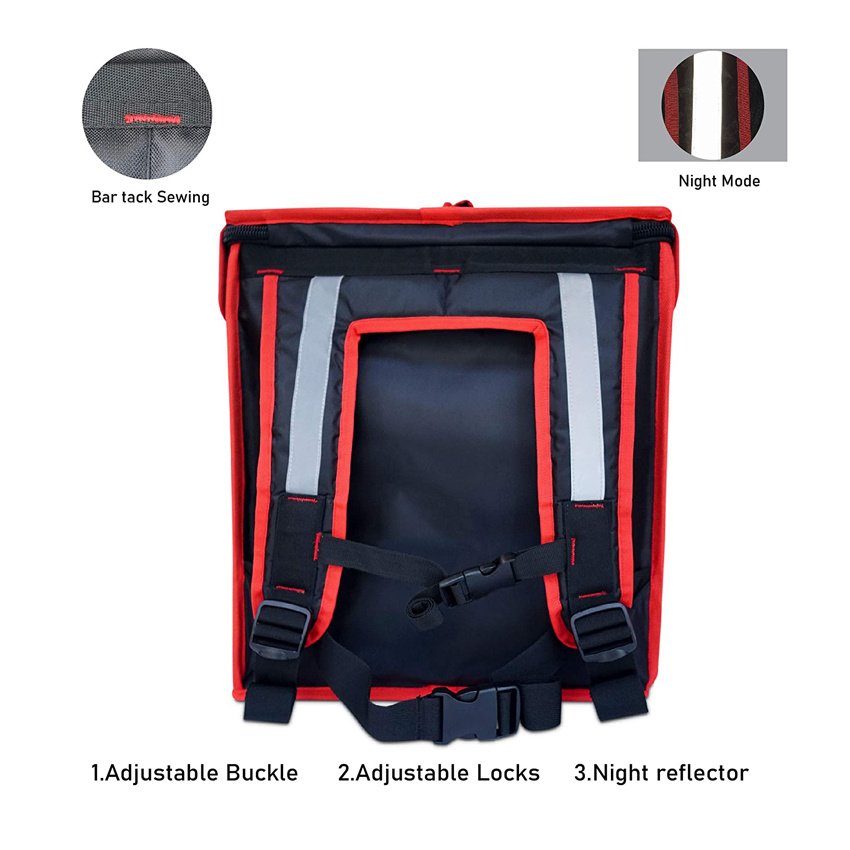 Food Delivery Bag Waterproof Pizza Bag Hot Cold Pack Lunch Cooler Bag