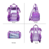 Heavy Duty Clear Transparent Backpack Waterproof Transparent Daypack Transparent PVC Sling Bag Shoulder Cross Body Pack for Women