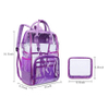 Heavy Duty Clear Transparent Backpack Waterproof Transparent Daypack Transparent PVC Sling Bag Shoulder Cross Body Pack for Women