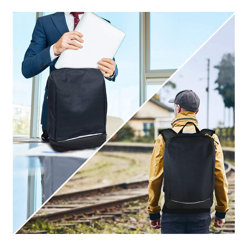 Business Travel Work Backpack Water Resistant Laptop Daypack with USB Charging Port for Men & Women