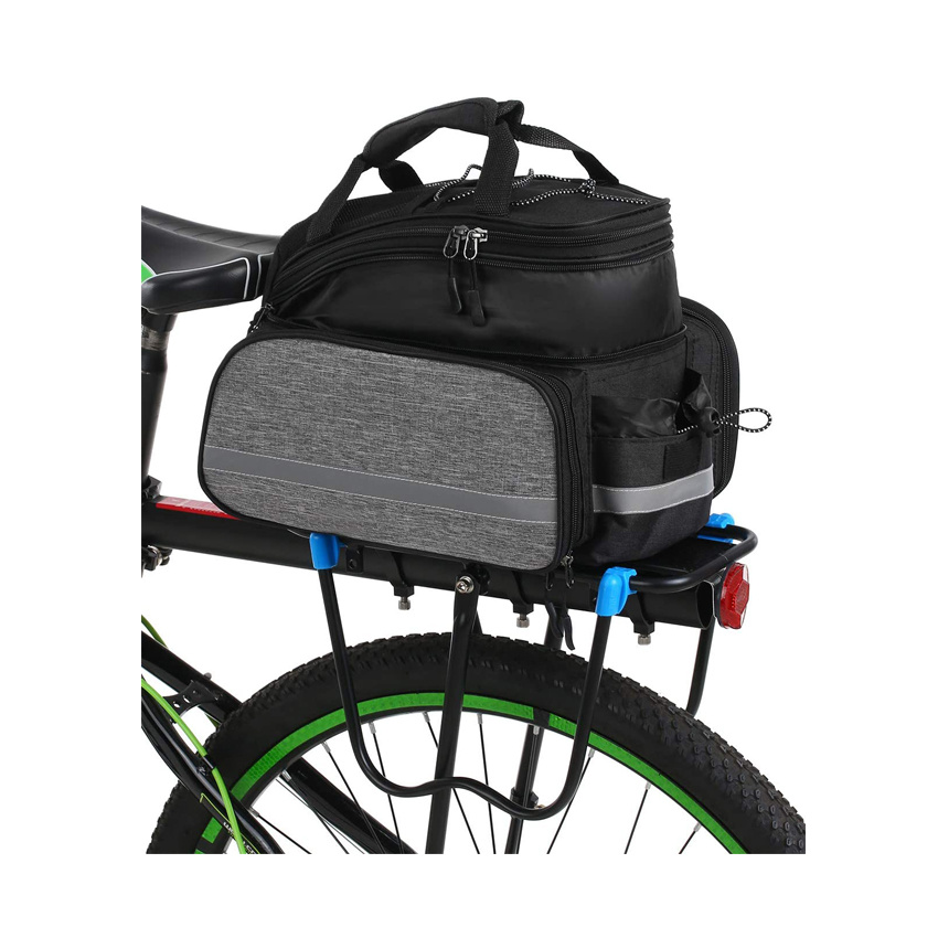 Adjustable Capacity Bicycle Bag Multifunctional Bike Bag Bicycle Pannier Bag