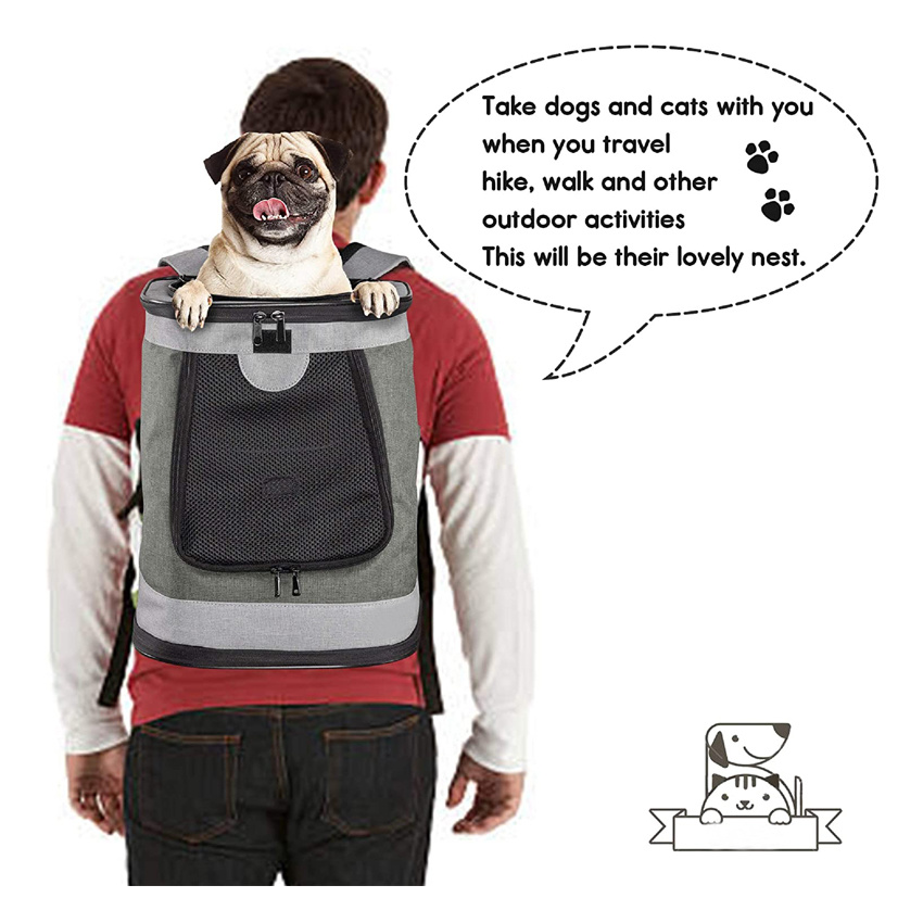 Lightweight Small Pet Bag Portable Dog Cat Outdoor Travel Backpack