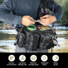 Portable Fishing Tackle Sling Pack with Rod Holder Fly Fishing Bag RJ21781