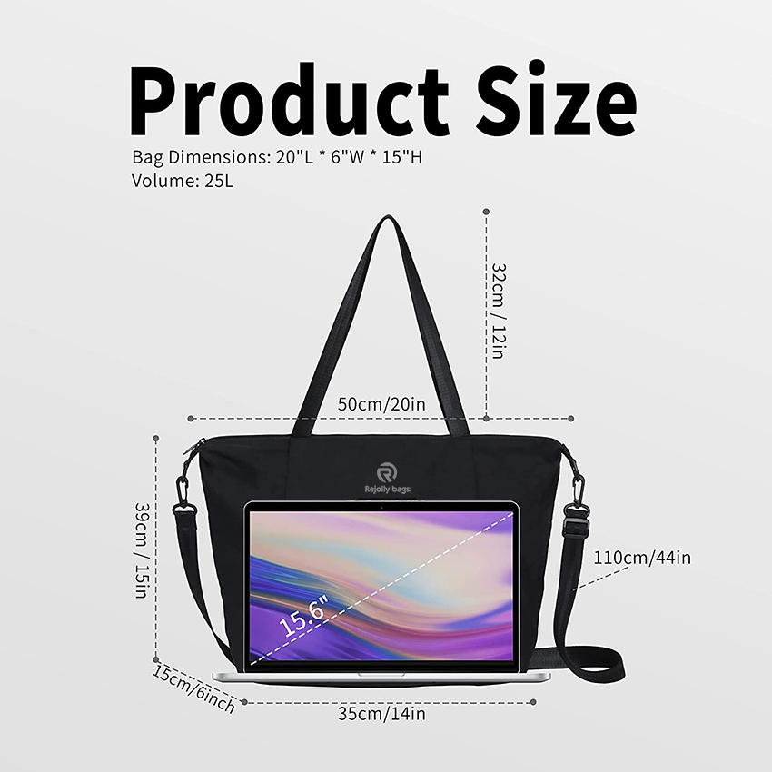 Multi Pocket, Waterproof, Lightweight, Yoga Bag with Yoga Mat Carrier 2-Way Carry Women Tote for Yoga Sports Bag RJ196178