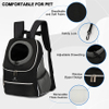Front Dog Carrier Backpack,Adjustable Pet Cat Travel Backpack with Buckles Breathable Mesh Backpack for Small Medium Dog Puppy Cat Pet Bag RJ20691