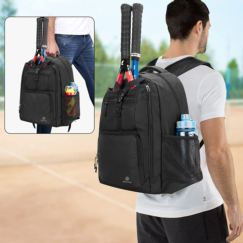 Tennis Bag for Men/Women to Hold 2 Rackets, Tennis Backpack with Separate Shoe Space for Tennis Sports Bag RJ196197